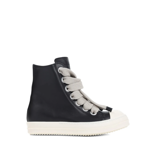 Jumbolace Leather High-Top Sneakers Black