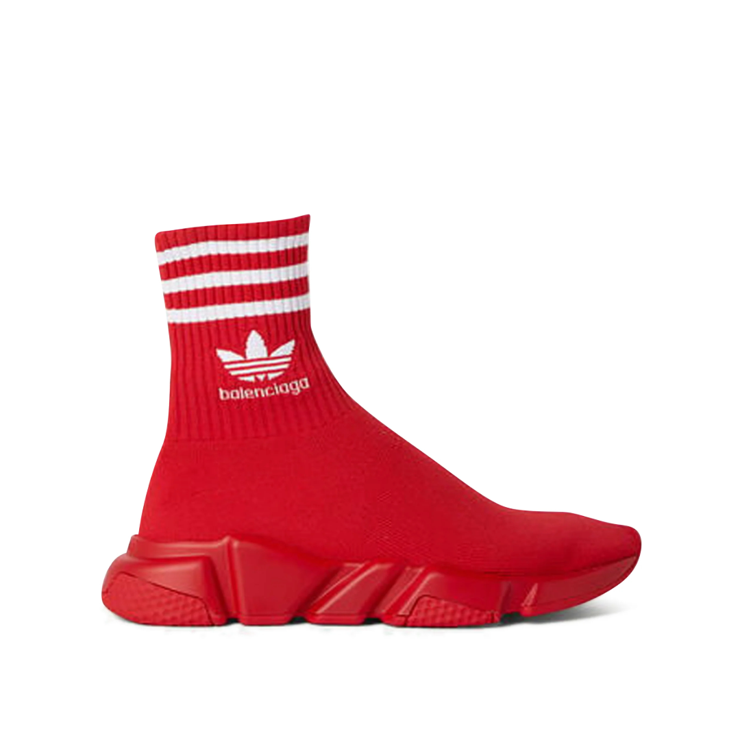 Balenciaga x Adidas Speed High-Top Sneakers Red