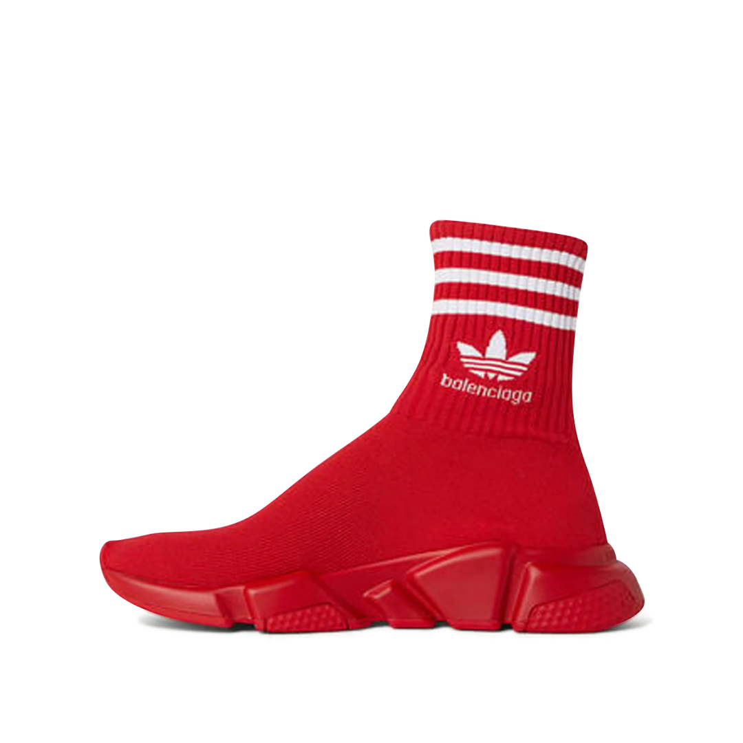 Balenciaga x Adidas Speed High-Top Sneakers Red
