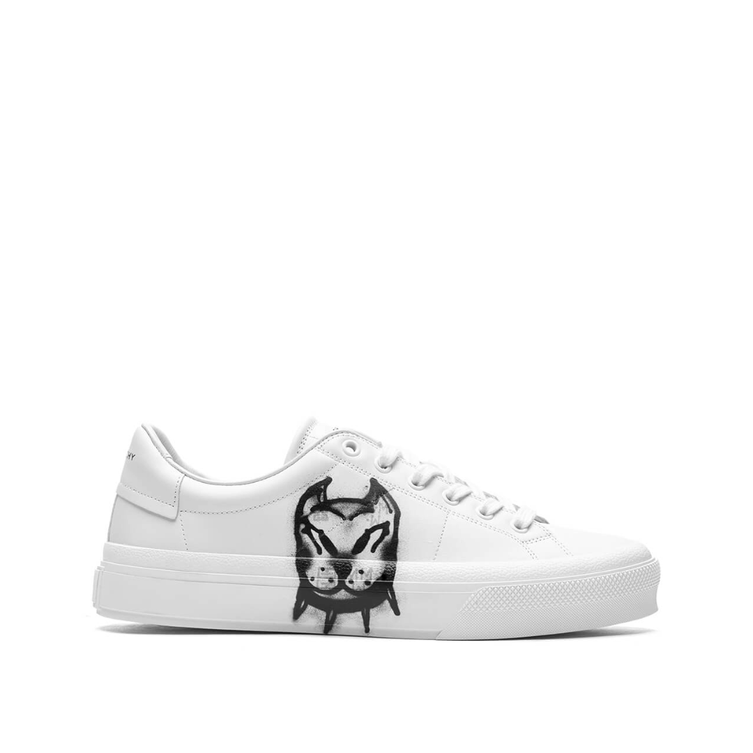 City Sport Lace Up Sneakers White/Black