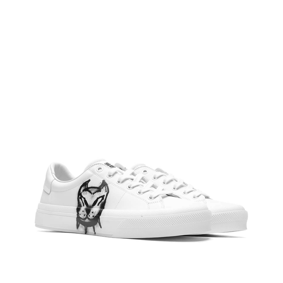 City Sport Lace Up Sneakers White/Black