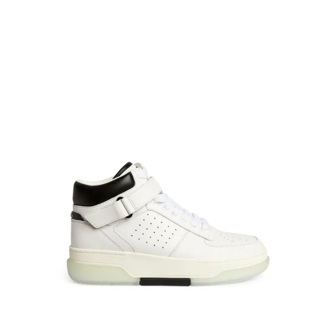 Stadium Mid-Top Leather Sneakers