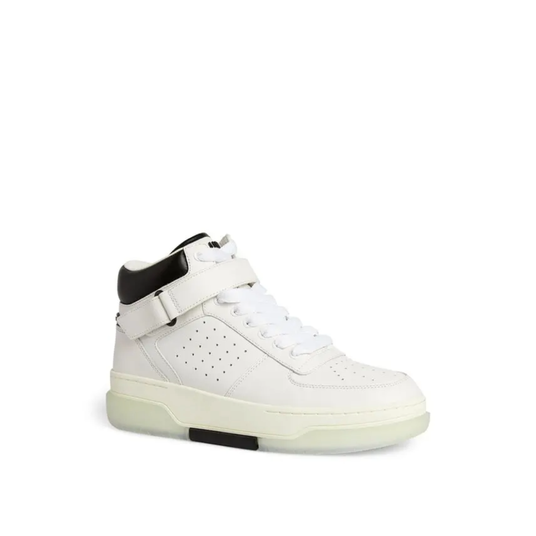 Stadium Mid-Top Leather Sneakers