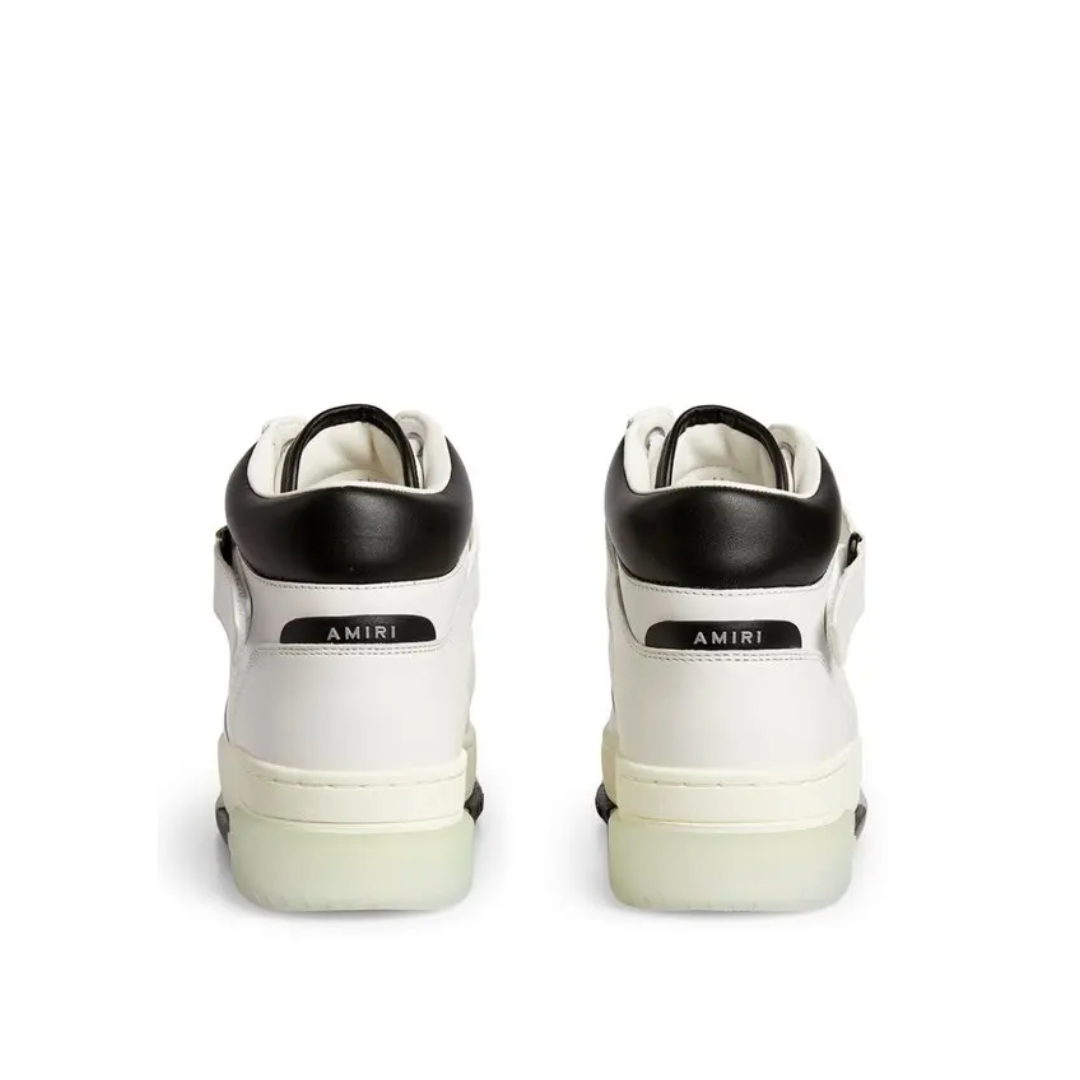 Stadium Mid-Top Leather Sneakers