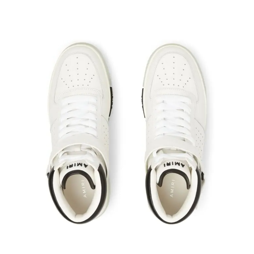 Stadium Mid-Top Leather Sneakers