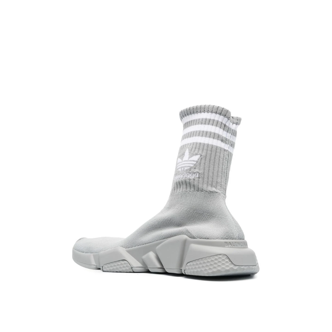 Balenciaga x Adidas Speed High-Top Sneakers Grey