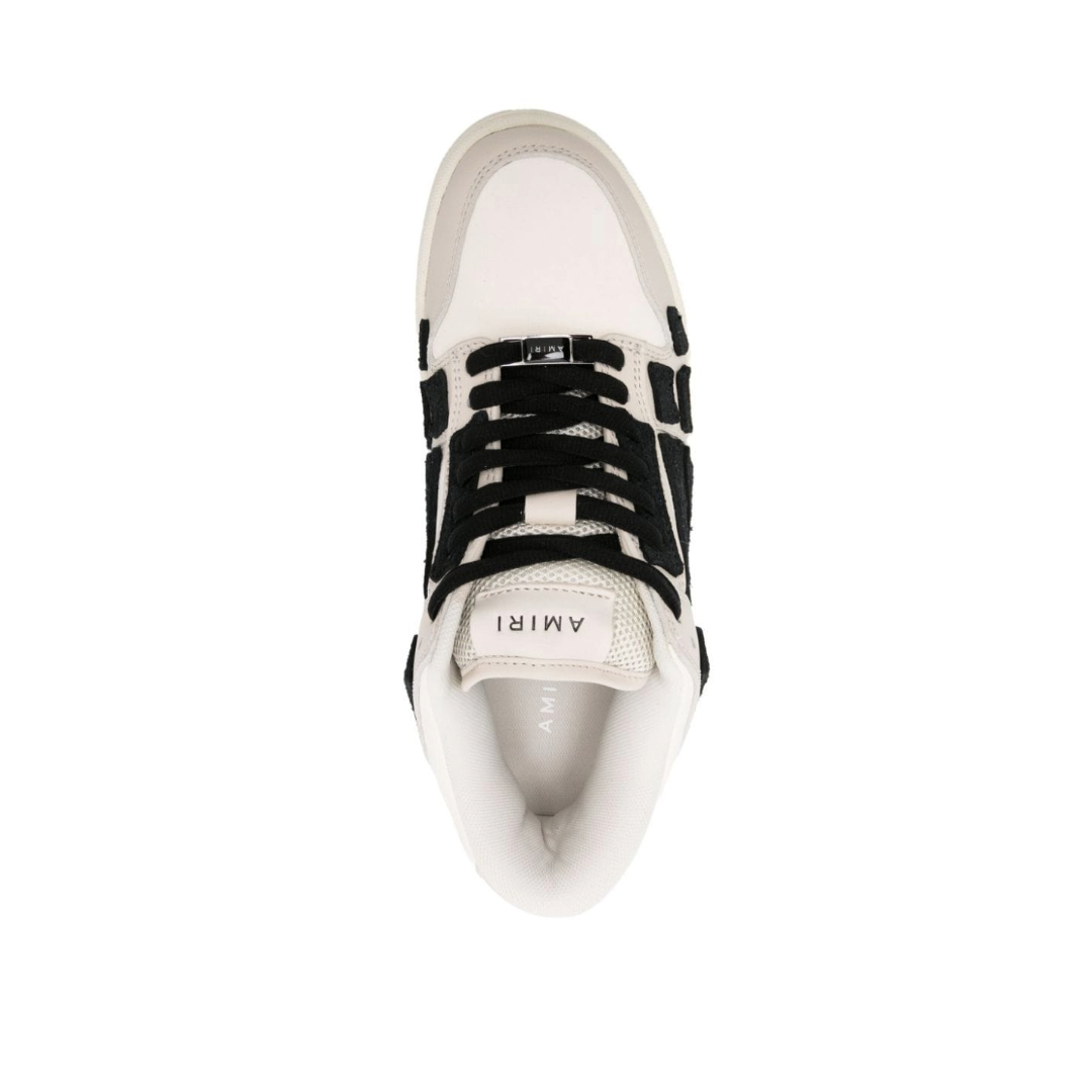 Chunky Skeleton Low Top Sneakers Beige