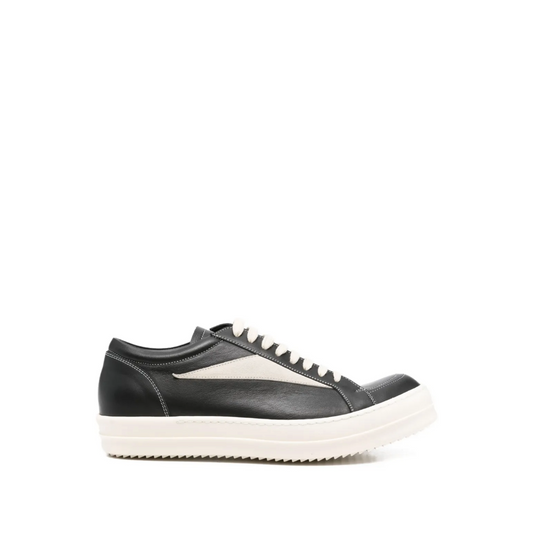 Vintage Leather Sneakers Black