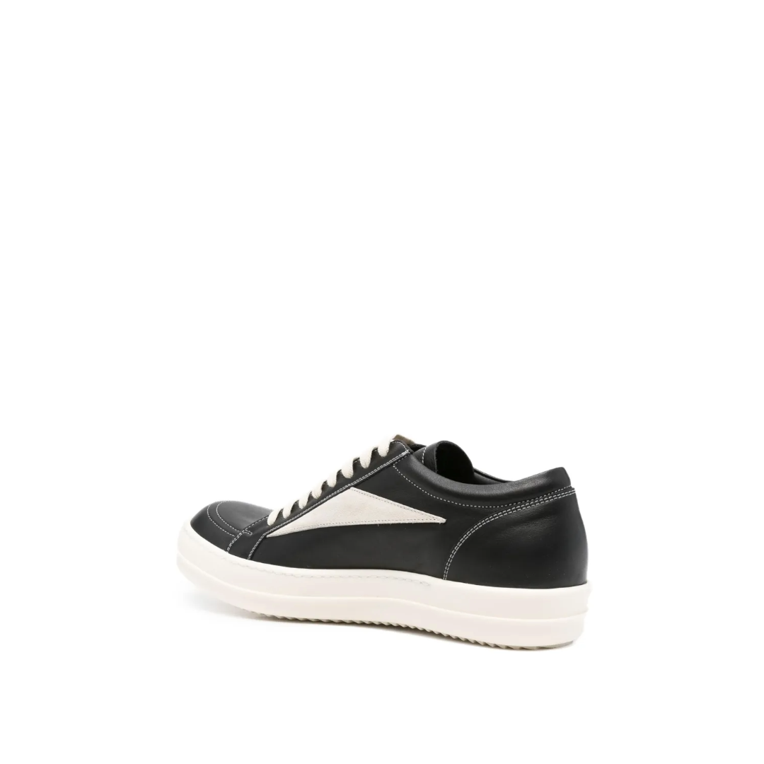Vintage Leather Sneakers Black