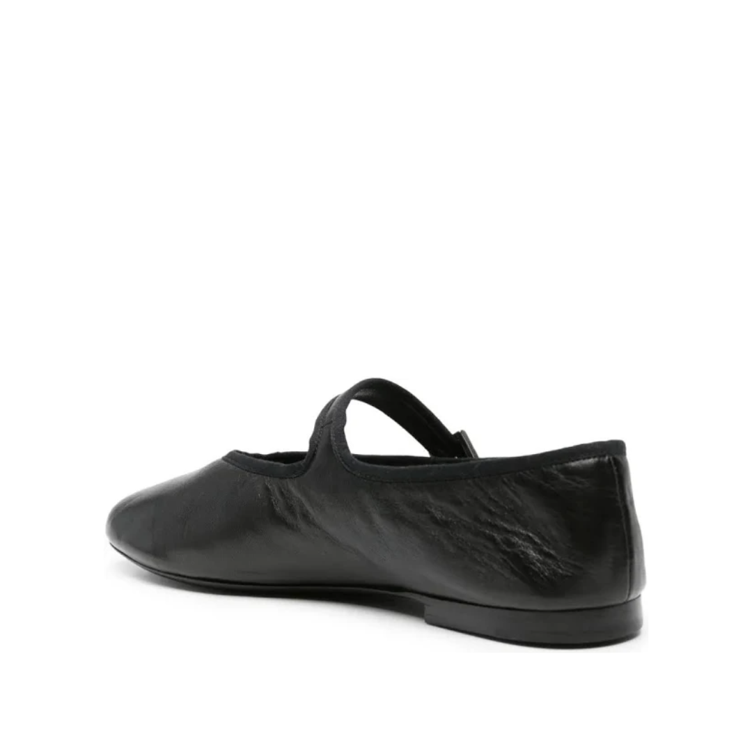 Boheme MJ Leather Ballerina Shoes Black