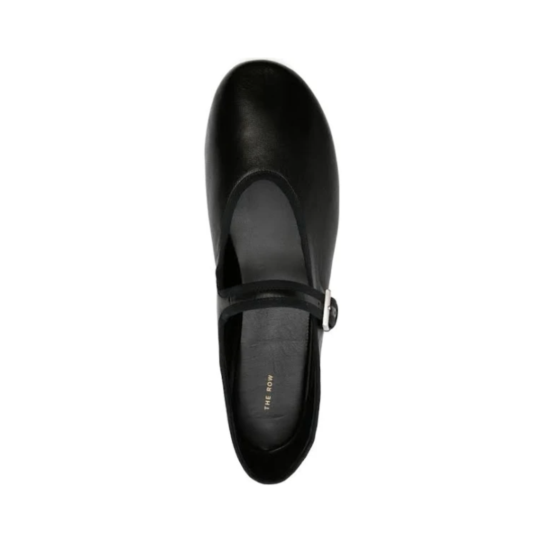 Boheme MJ Leather Ballerina Shoes Black