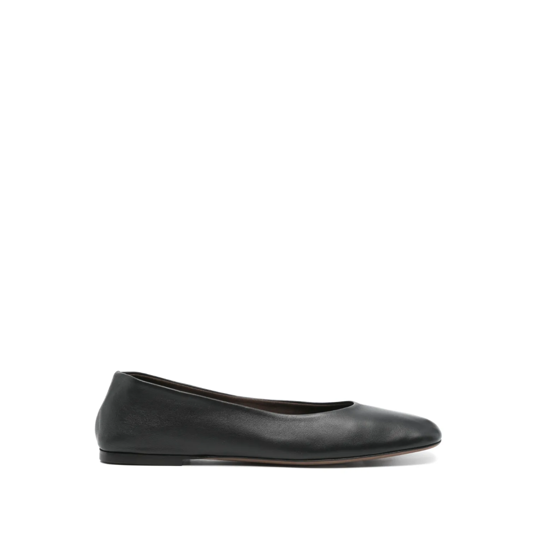 Square Ballet Flat Black