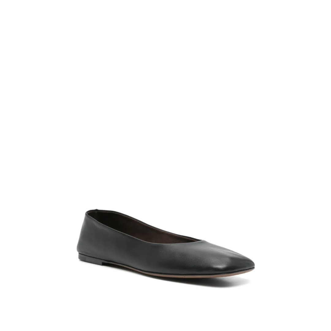 Square Ballet Flat Black