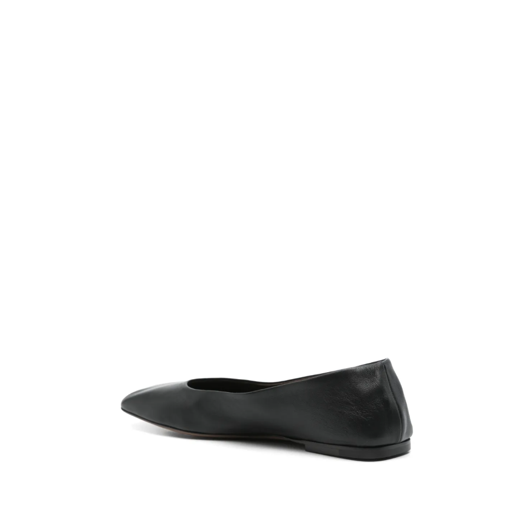 Square Ballet Flat Black