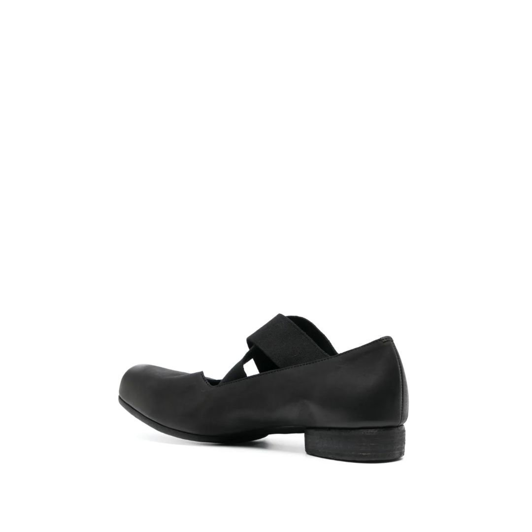 23mm Leather Ballerina Flats Black