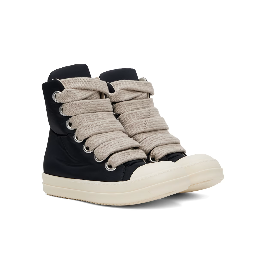 DRKSHDW Jumbo Lace High-Top Ramones Sneakers Black/Milk