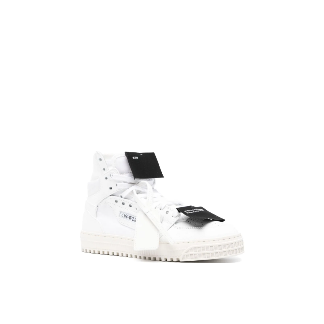 Off Court Calf Lather High-Top Sneakers
