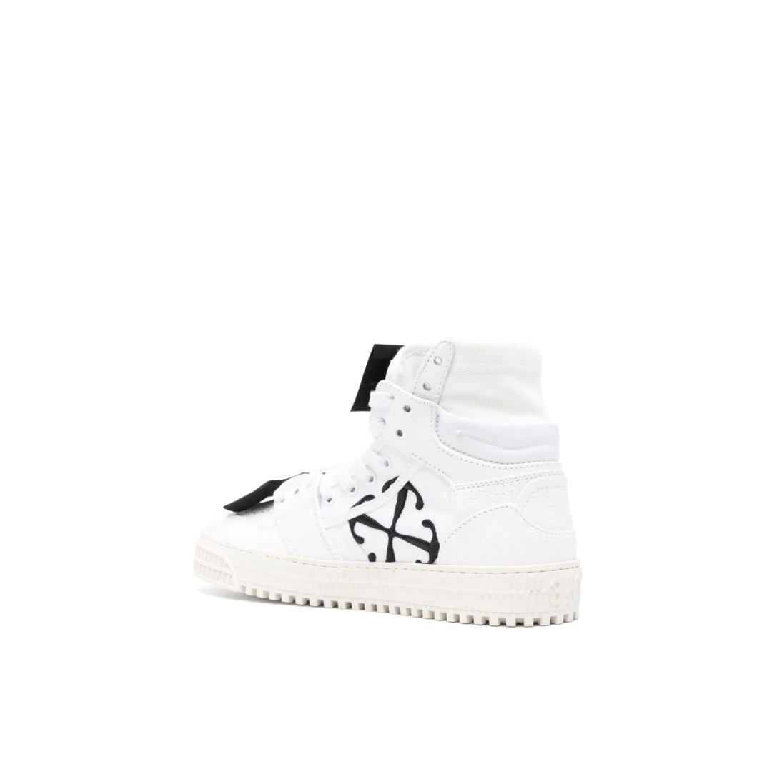 Off Court Calf Lather High-Top Sneakers