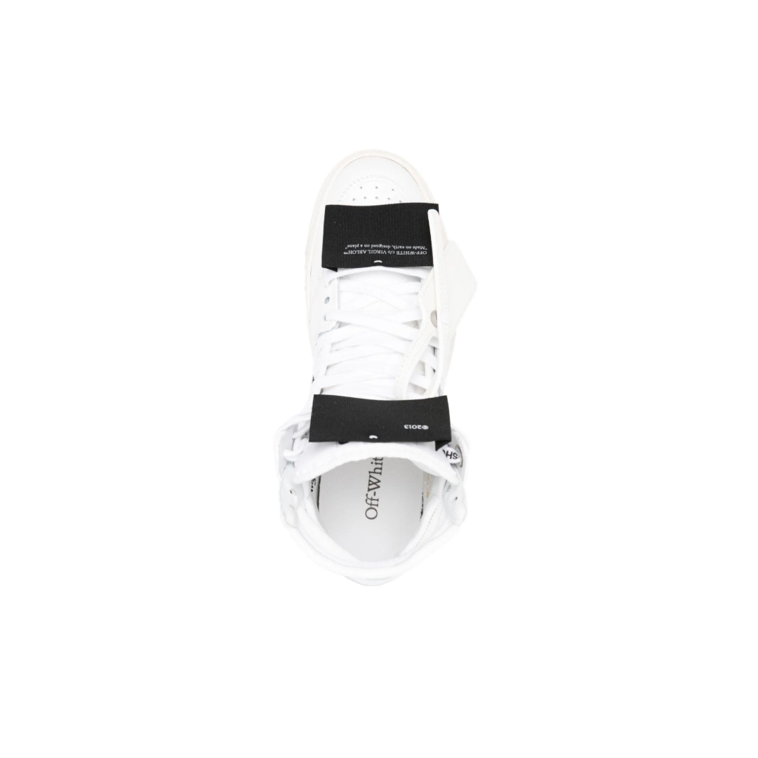 Off Court Calf Lather High-Top Sneakers