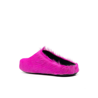 Fussbett Sabot Calf-Hair Slippers