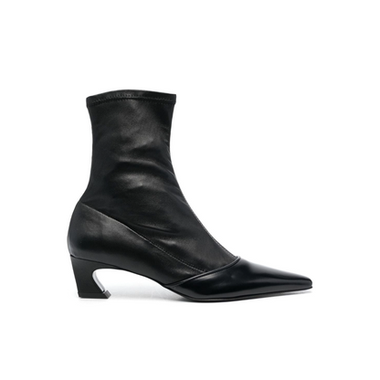 Heeled Ankle Boots (Black)