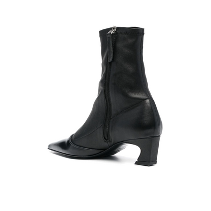 Heeled Ankle Boots (Black)