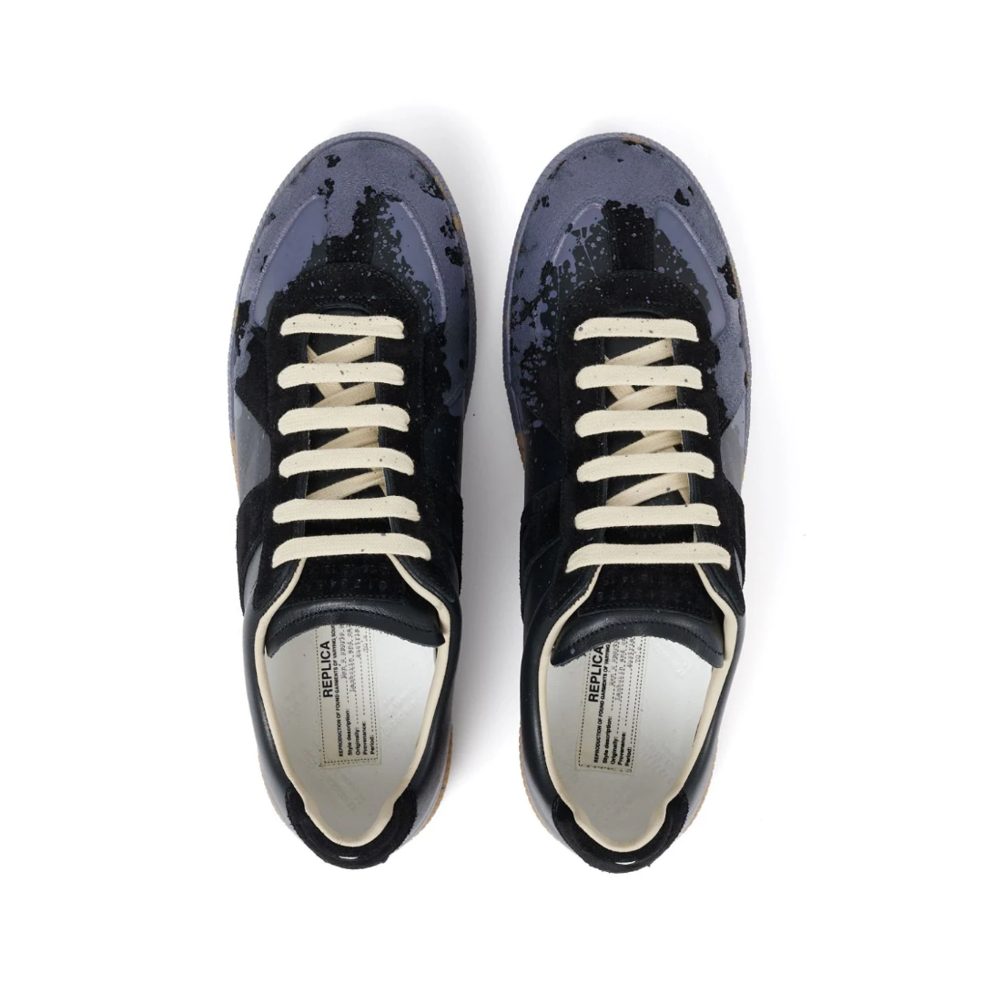 Replica Paint Leather Sneakers