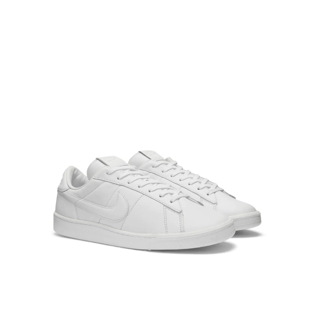 Comme Des Garçons x Nike swoosh-Embroidery Leather Sneakers