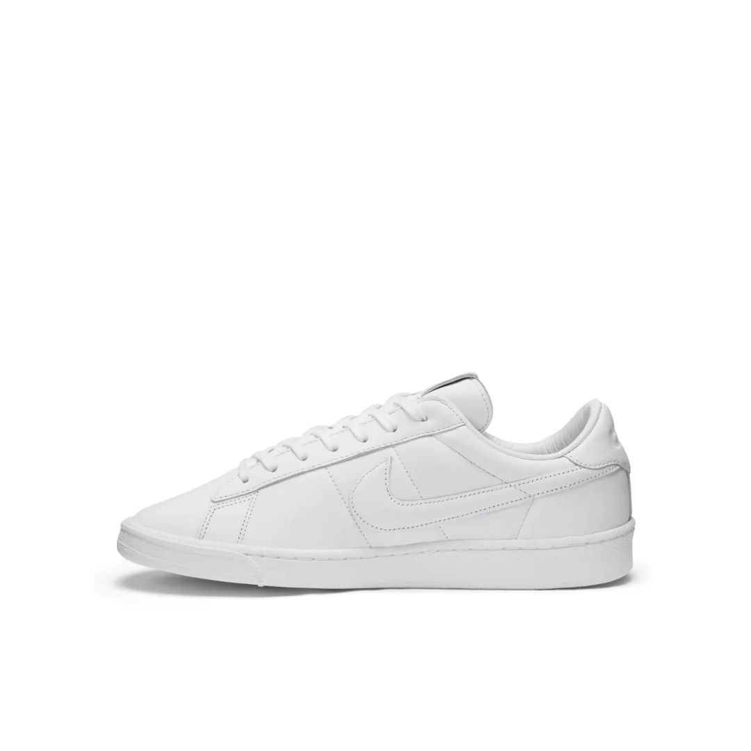 Comme Des Garçons x Nike swoosh-Embroidery Leather Sneakers