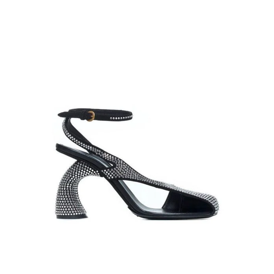 Strass Asymmetric Sandal