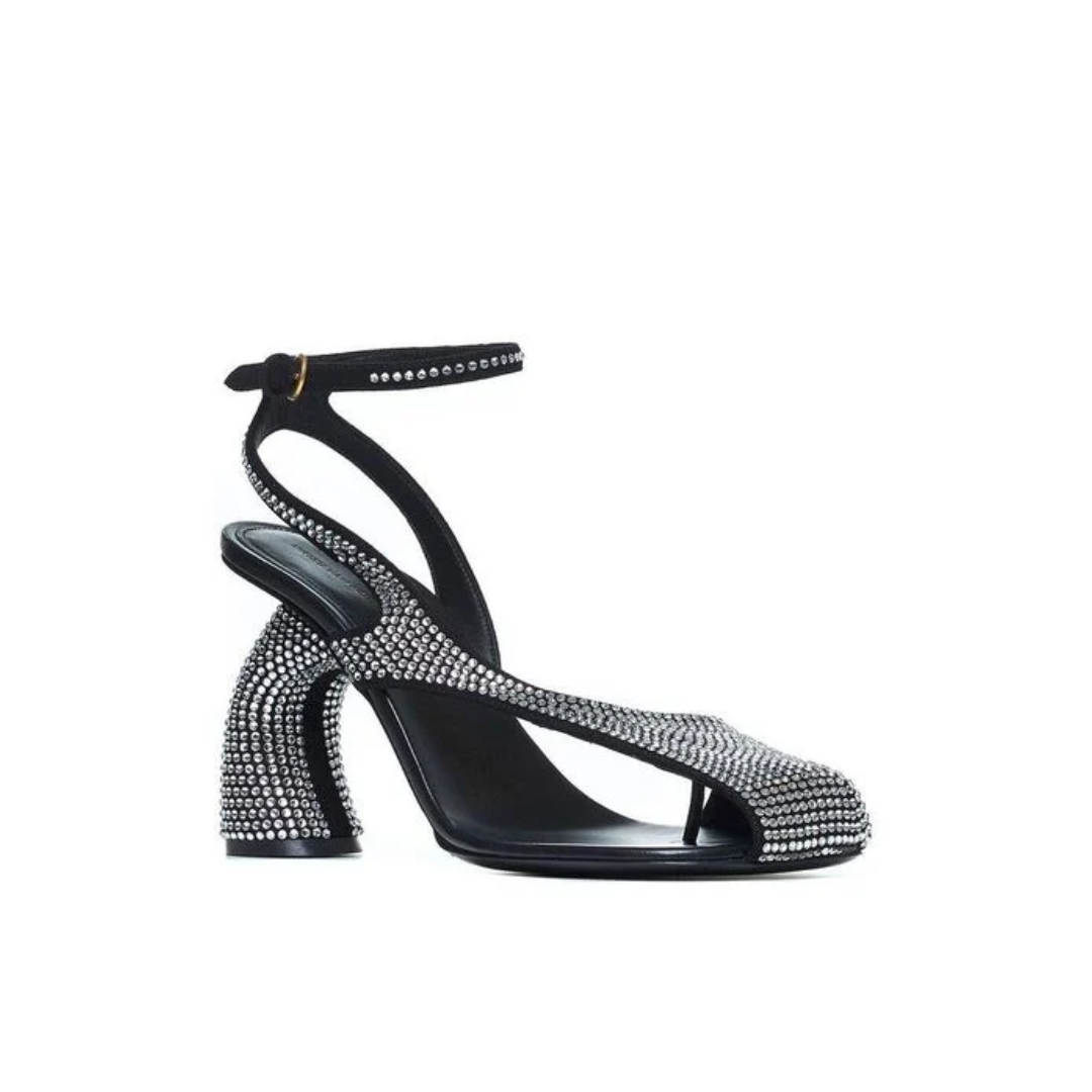 Strass Asymmetric Sandal