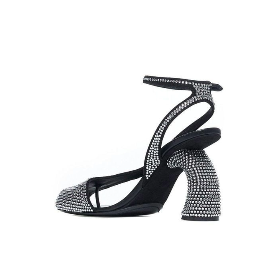 Strass Asymmetric Sandal