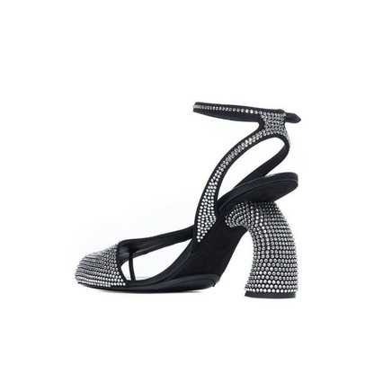 Strass Asymmetric Sandal