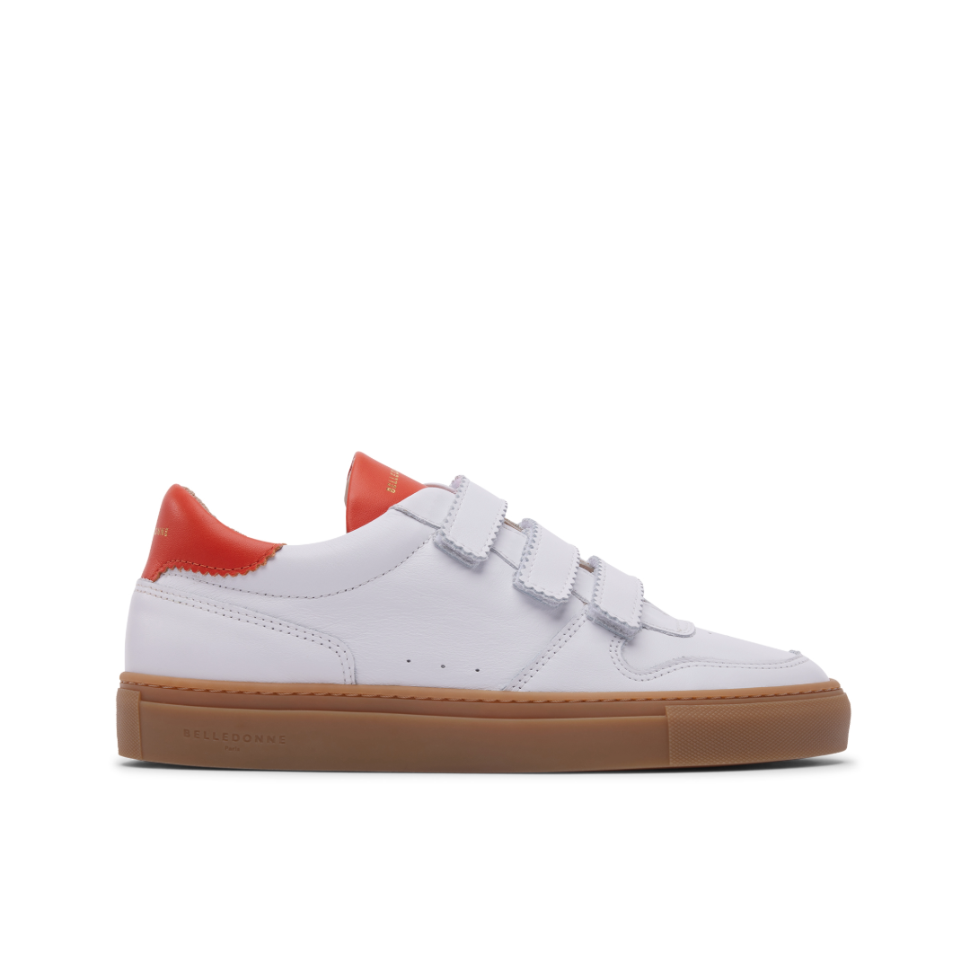 B0 Velcro - White / Orange