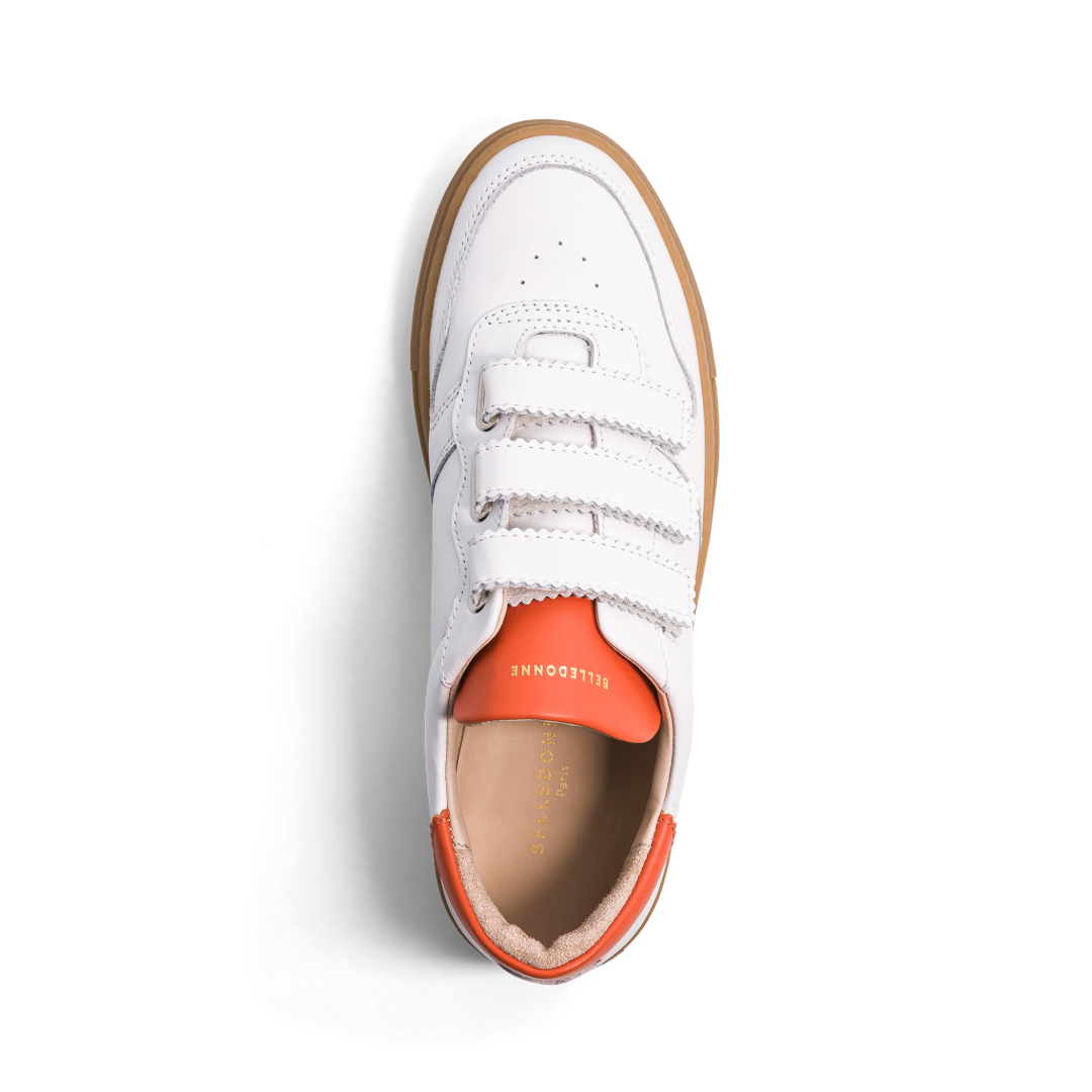 B0 Velcro - White / Orange