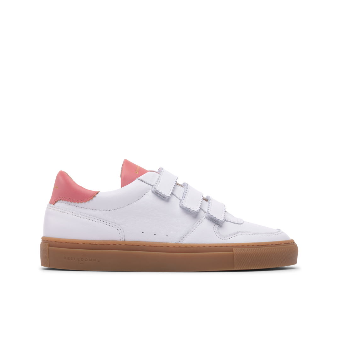 B0 Velcro - White / Pink