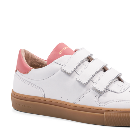 B0 Velcro - White / Pink