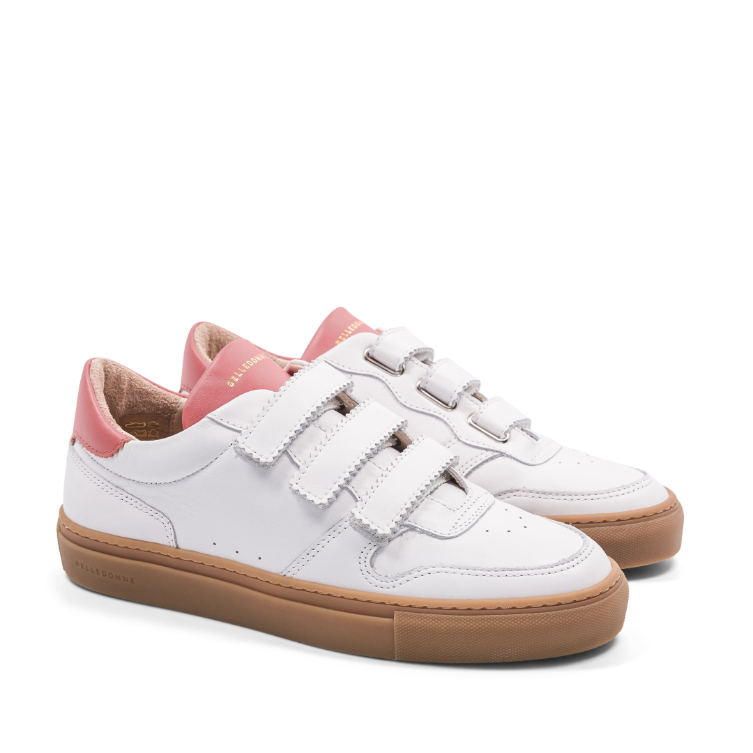 B0 Velcro - White / Pink