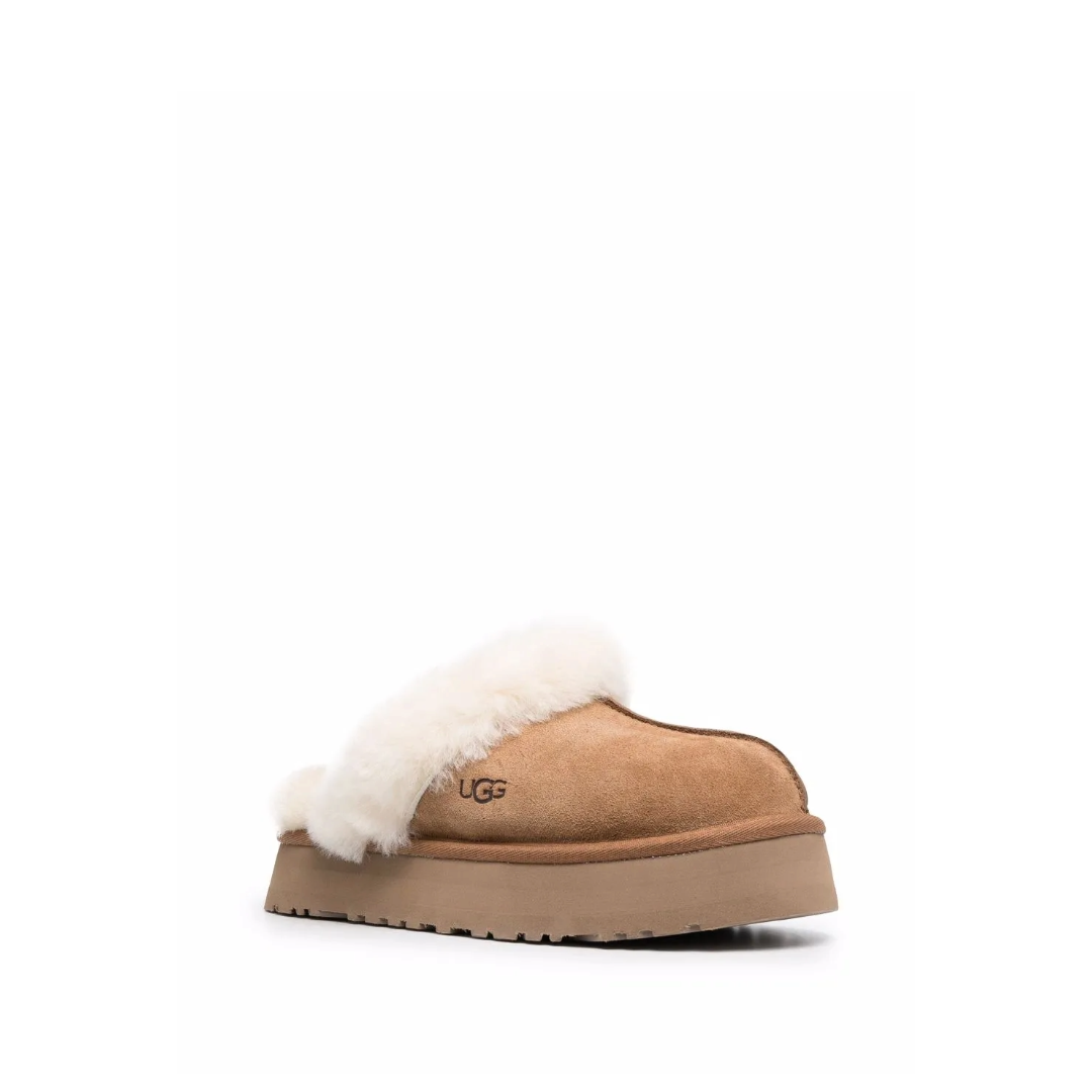 Disquette Suede Slippers Chesnut