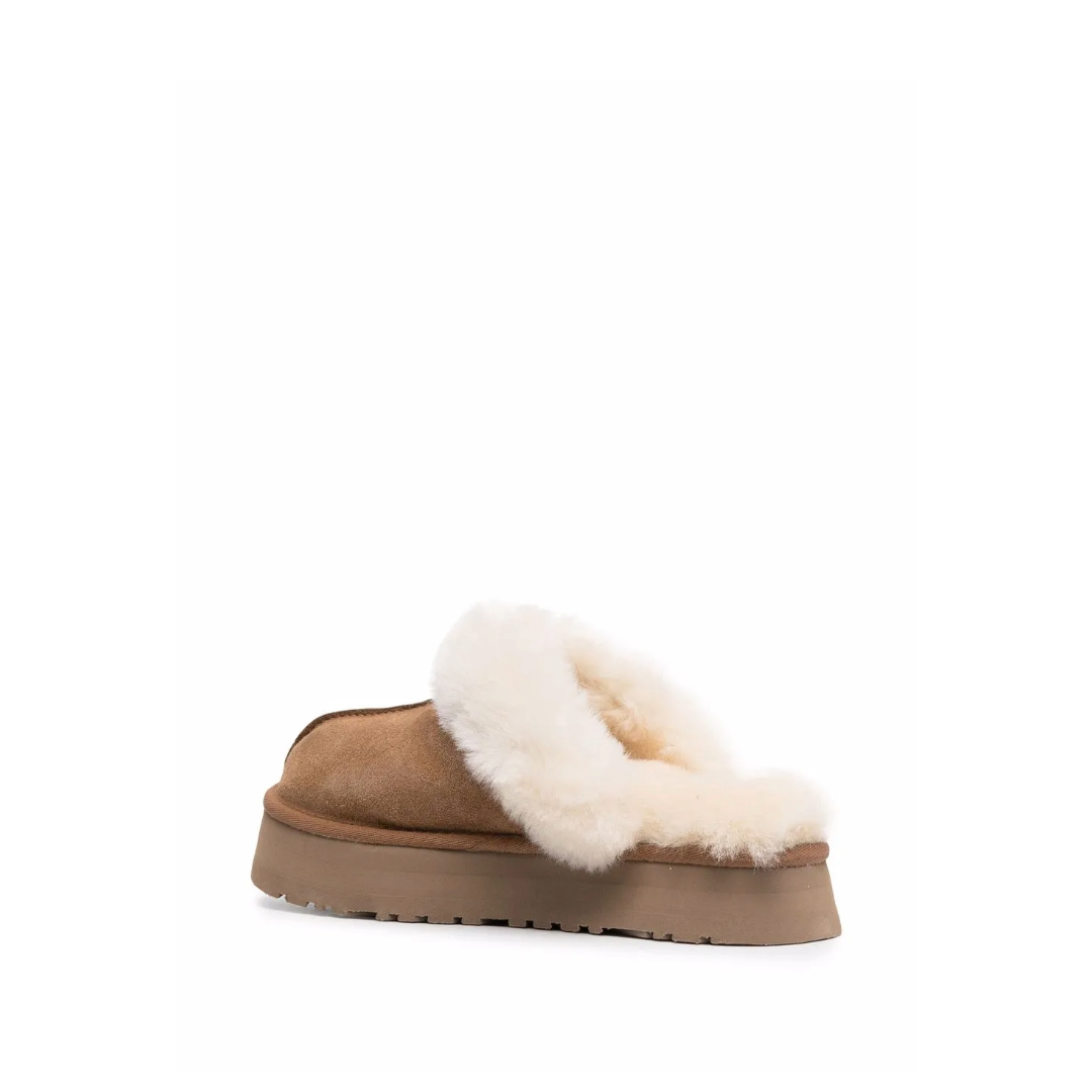 Disquette Suede Slippers Chesnut