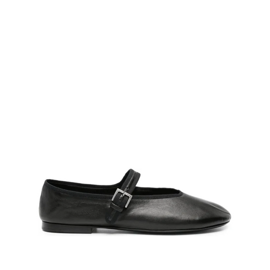 Boheme MJ Leather Ballerina Shoes Black