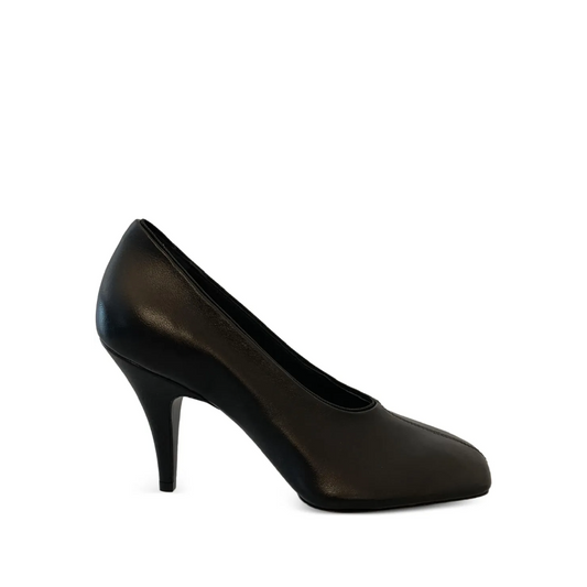 Leather Soft Pump 90mm Black