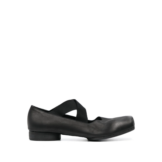 23mm Leather Ballerina Flats Black