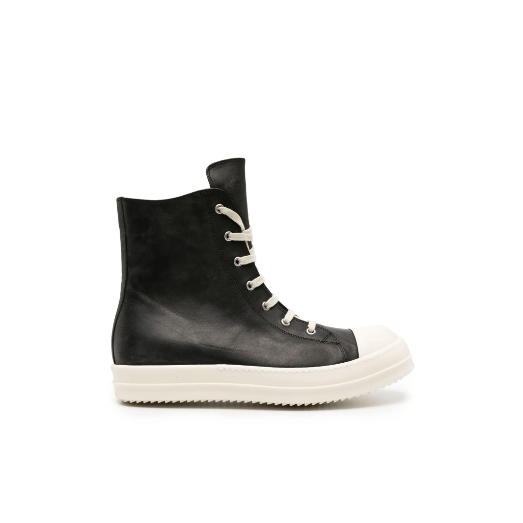 Rick Owens Mainline High Top Leather Sneakers