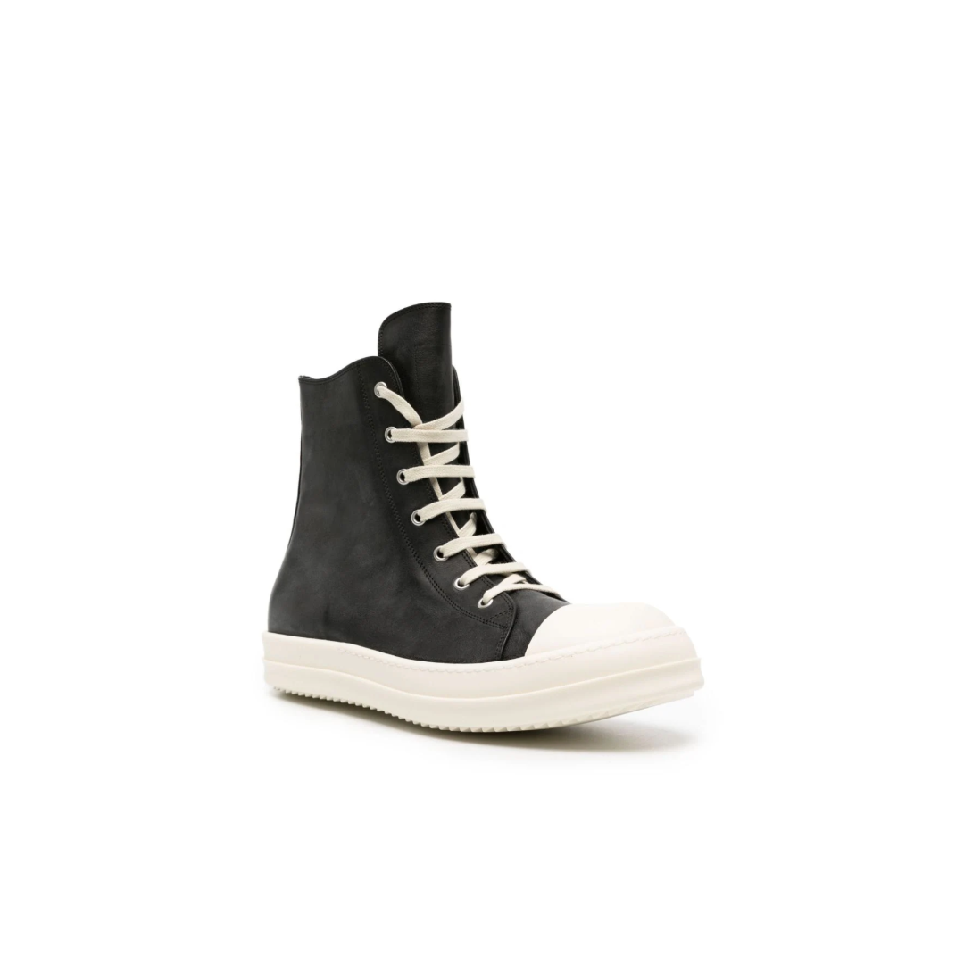 Rick Owens Mainline High Top Leather Sneakers