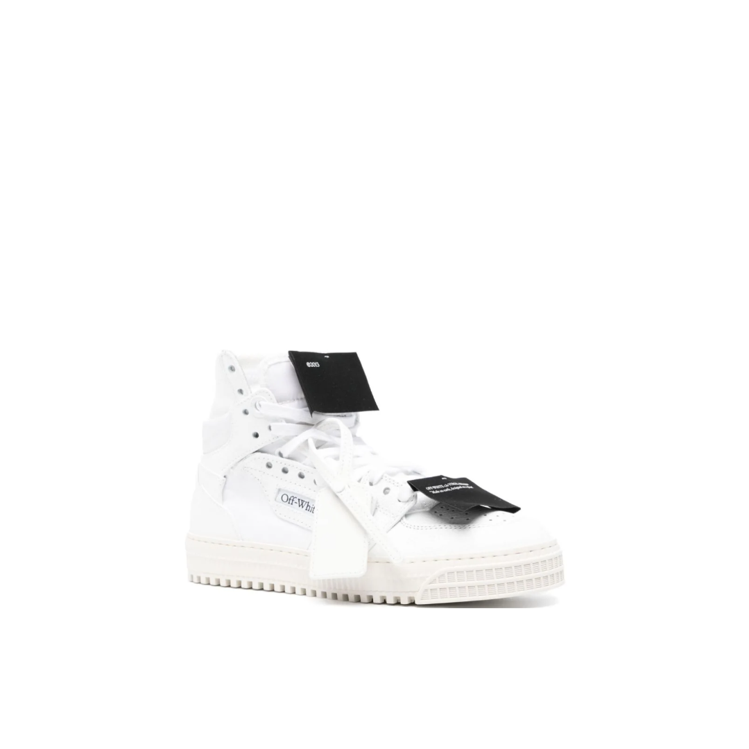 Off-White Off Court Calf Lather High-Top Sneakers