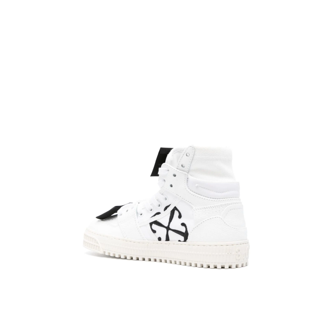 Off-White Off Court Calf Lather High-Top Sneakers