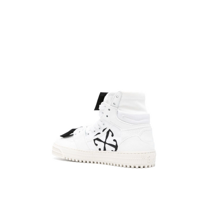 Off Court Calf Lather High-Top Sneakers