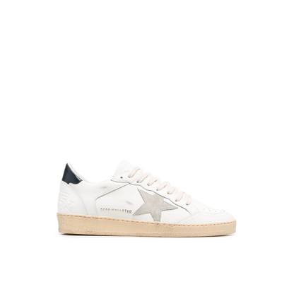 Ballstar Leather Low-Top Sneakers White/Tan/Black