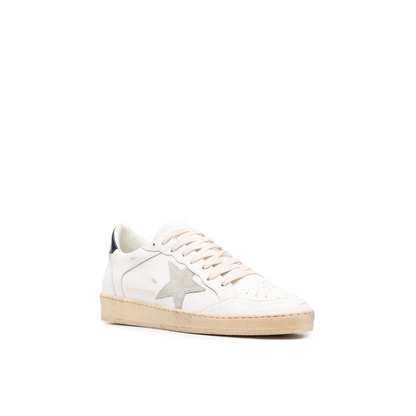 Ballstar Leather Low-Top Sneakers White/Tan/Black